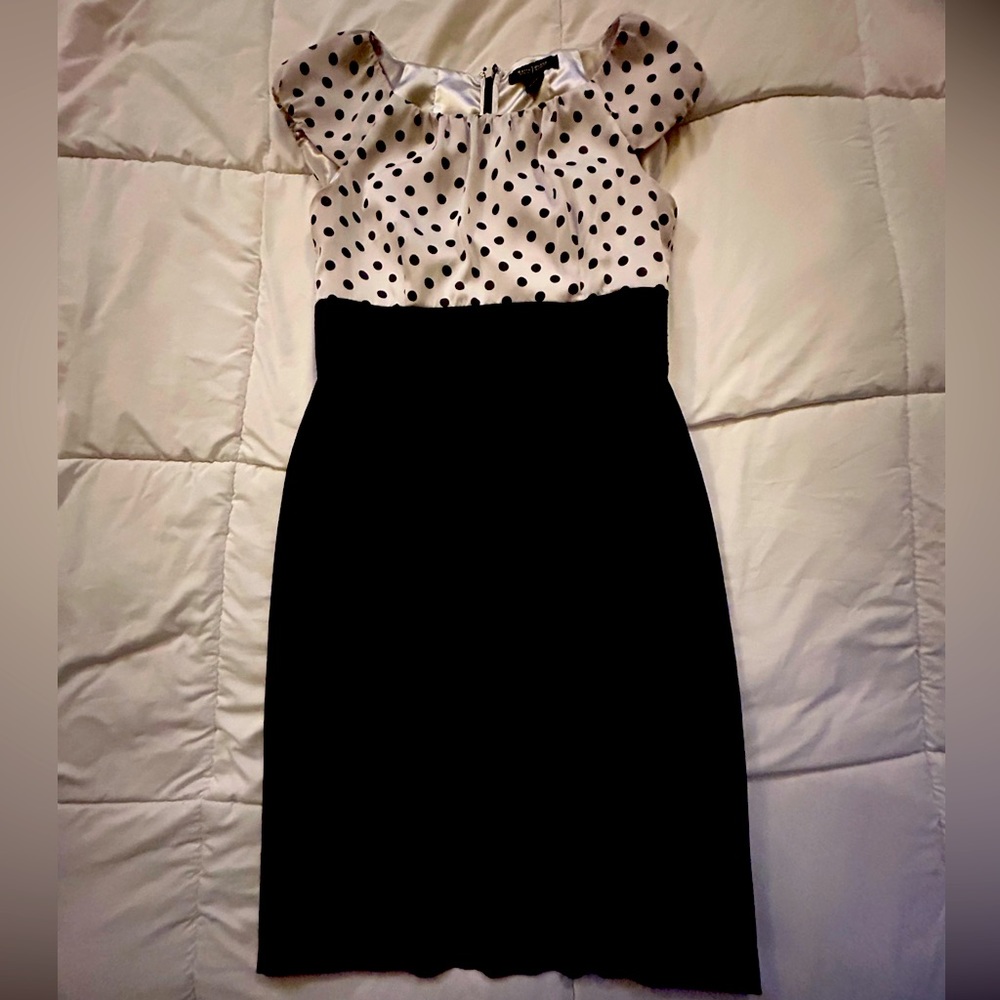 White House Black Market polka dot professional dress